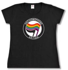 Zum tailliertes T-Shirt "Antihomophobe Aktion" für 18,00 € gehen.