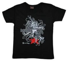 Zum tailliertes T-Shirt "Fly Like a Butterfly, Sting Like a Bee" für 14,13 € gehen.