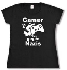 Zum tailliertes T-Shirt "Gamer gegen Nazis" für 14,00 € gehen.