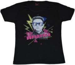 Zum tailliertes T-Shirt "Pyongyang Nightlife black" für 19,50 € gehen.