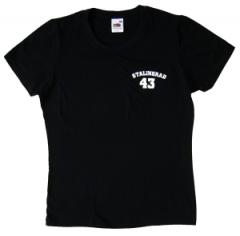 Zum tailliertes T-Shirt "Stalingrad 43" für 14,00 € gehen.