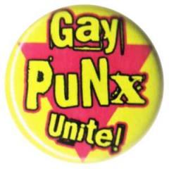 Zum 25mm Button "gay punx unite" für 0,90 € gehen.