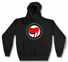 Zum Kapuzen-Pullover "Antifaschistische Aktion (rot/schwarz, ohne Schrift)" für 30,00 € gehen.