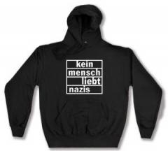 Zum Kapuzen-Pullover "kein mensch liebt nazis" für 30,00 € gehen.