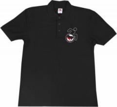 Zum Polo-Shirt "RollifahrerIn Antifaschistische Aktion (schwarz/rot)" für 16,10 € gehen.