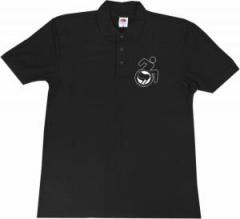 Zum Polo-Shirt "RollifahrerIn Antifaschistische Aktion (schwarz/schwarz)" für 16,10 € gehen.