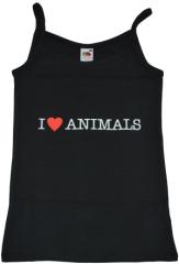 Zum Trägershirt "I love Animals" für 15,00 € gehen.