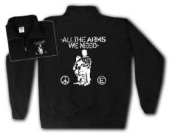 Zum Sweat-Jacket "All the Arms we need" für 27,00 € gehen.