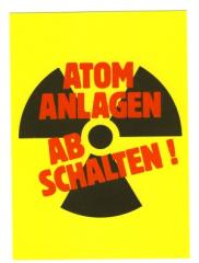 Zur Postkarte "Atomanlagen abschalten!" für 1,00 € gehen.