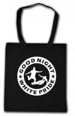 Zur Baumwoll-Tragetasche "Good night white pride - Fußball" für 4,00 € gehen.