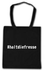 Zur Baumwoll-Tragetasche "#haltdiefresse" für 8,00 € gehen.
