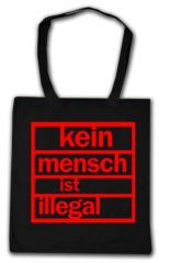 Zur Baumwoll-Tragetasche "Kein Mensch ist illegal (rot)" für 8,00 € gehen.