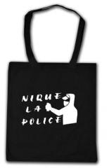 Zur Baumwoll-Tragetasche "Nique la Police" für 6,00 € gehen.