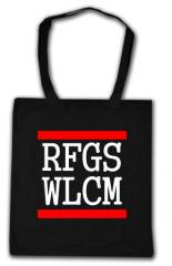 Zur Baumwoll-Tragetasche "RFGS WLCM" für 6,00 € gehen.