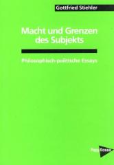 Zum Buch "Macht und Grenzen des Subjekts" von Gottfried Stiehler für 17,00 € gehen.