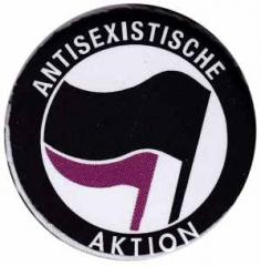 Zum 25mm Magnet-Button "Antisexistische Aktion (schwarz/lila)" für 2,00 € gehen.