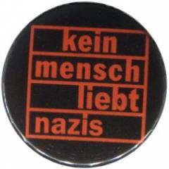 Zum 25mm Magnet-Button "kein mensch liebt nazis (orange)" für 2,00 € gehen.