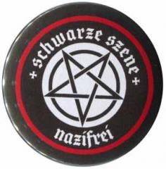 Zum 25mm Magnet-Button "Schwarze Szene Nazifrei - Weißes Pentagramm" für 2,44 € gehen.