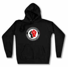 Zum taillierter Kapuzen-Pullover "Antifaschistisches Widerstandsnetzwerk - Fäuste (schwarz/rot)" für 28,27 € gehen.