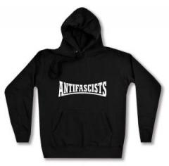 Zum taillierter Kapuzen-Pullover "Antifascists" für 28,00 € gehen.