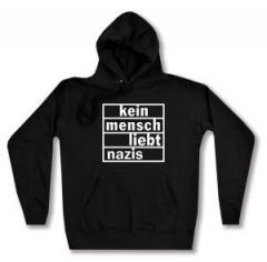 Zum taillierter Kapuzen-Pullover "kein mensch liebt nazis" für 28,00 € gehen.