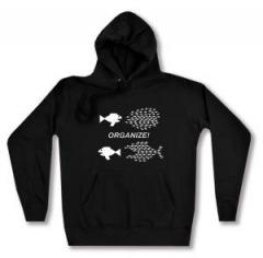 Zum taillierter Kapuzen-Pullover "Organize! Fische" für 28,00 € gehen.