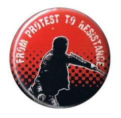 Zum 37mm Button "From protest to resistance" für 1,00 € gehen.