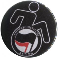 Zum 37mm Button "RollifahrerIn Antifaschistische Aktion (schwarz/rot)" für 1,00 € gehen.