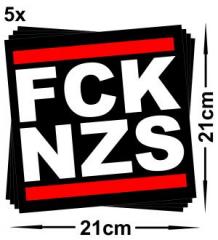 Zum Aufkleber-Paket "FCK NZS groß (210/210mm) 5er Pack" für 2,50 € gehen.