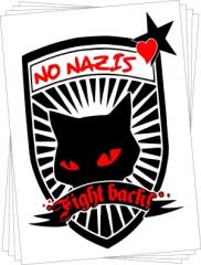 Zum Aufkleber-Paket "No Nazis" für 1,81 € gehen.
