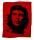 Der Aufnäher Che Guevara in schwarz/rot.