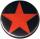 Der 25mm Button Roter Stern in schwarz.